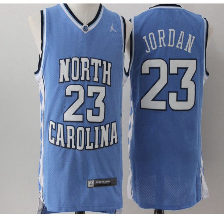 NCAA Men North Carolina Tar Heels Blue #23 Jordan NCAA Jerseys->philadelphia eagles->NFL Jersey